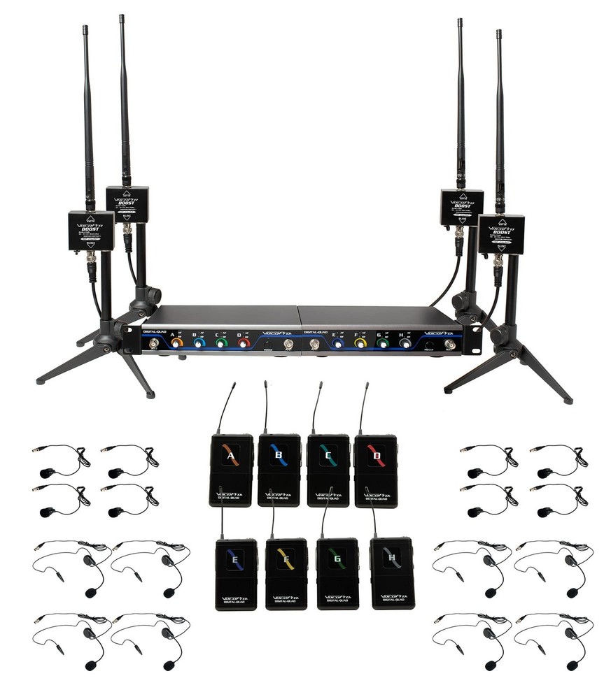 VocoPro BOOST-PLAY-8 Digital Wireless Bodypack Mic System with Long Range