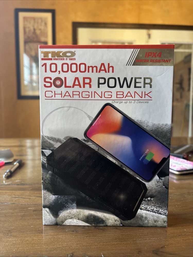 TKO 10,000太陽光発電充電バンク ブラック