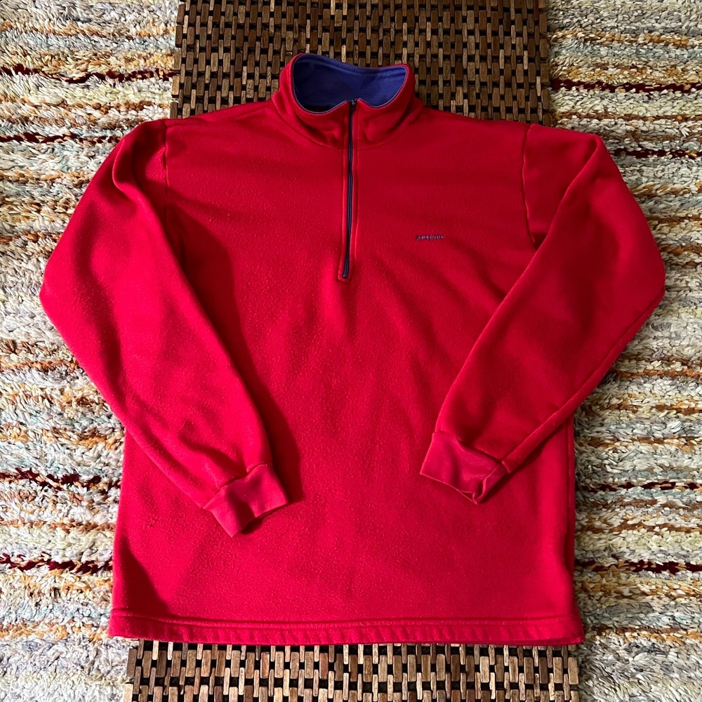 Patagonia Vintage Capilene 1/4 Zip Base Layer Pink Women's Size Large L VTG