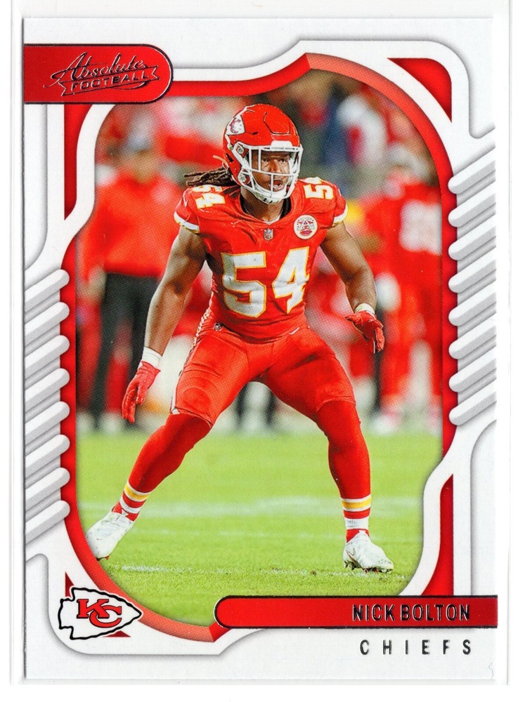 2022 PANINI ABSOLUTE FOOTBALL NICK BOLTON #39 KANSAS CITY CHIEFS