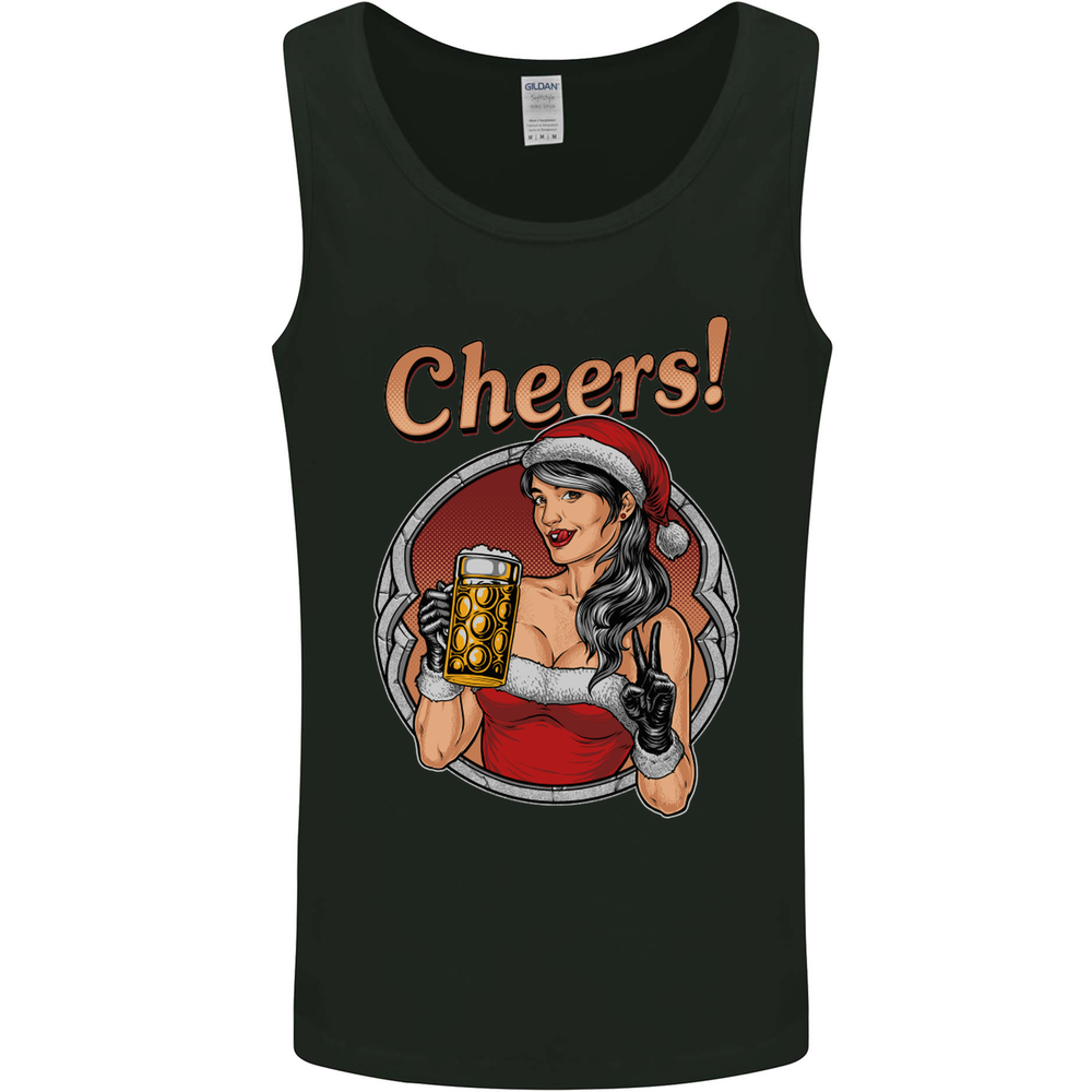 Christmas Sexy Santa Claus Xmas Mens Vest Tank Top