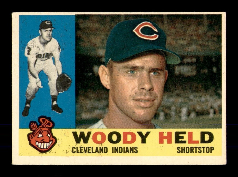 1960 Topps #178 Woodie Held EX-MINT Baseball Card OBGcards