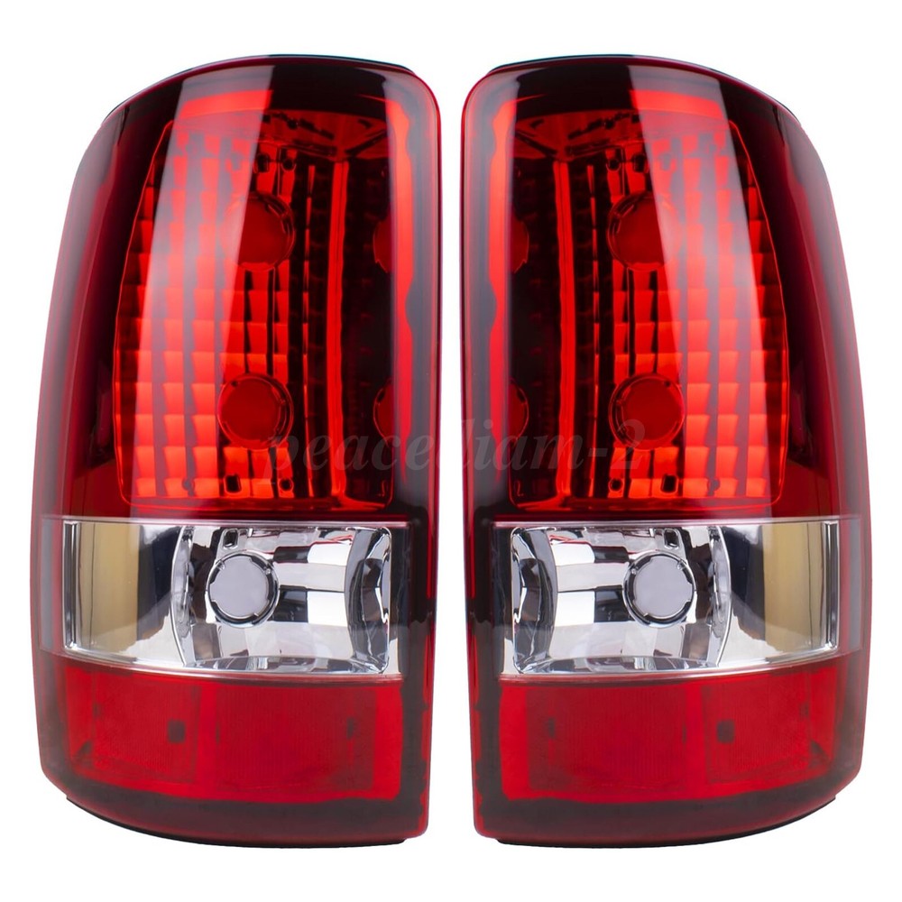 For 2000-2006  Chevy Tahoe Suburban GMC Yukon Rear Brake Tail Light Lamps Red