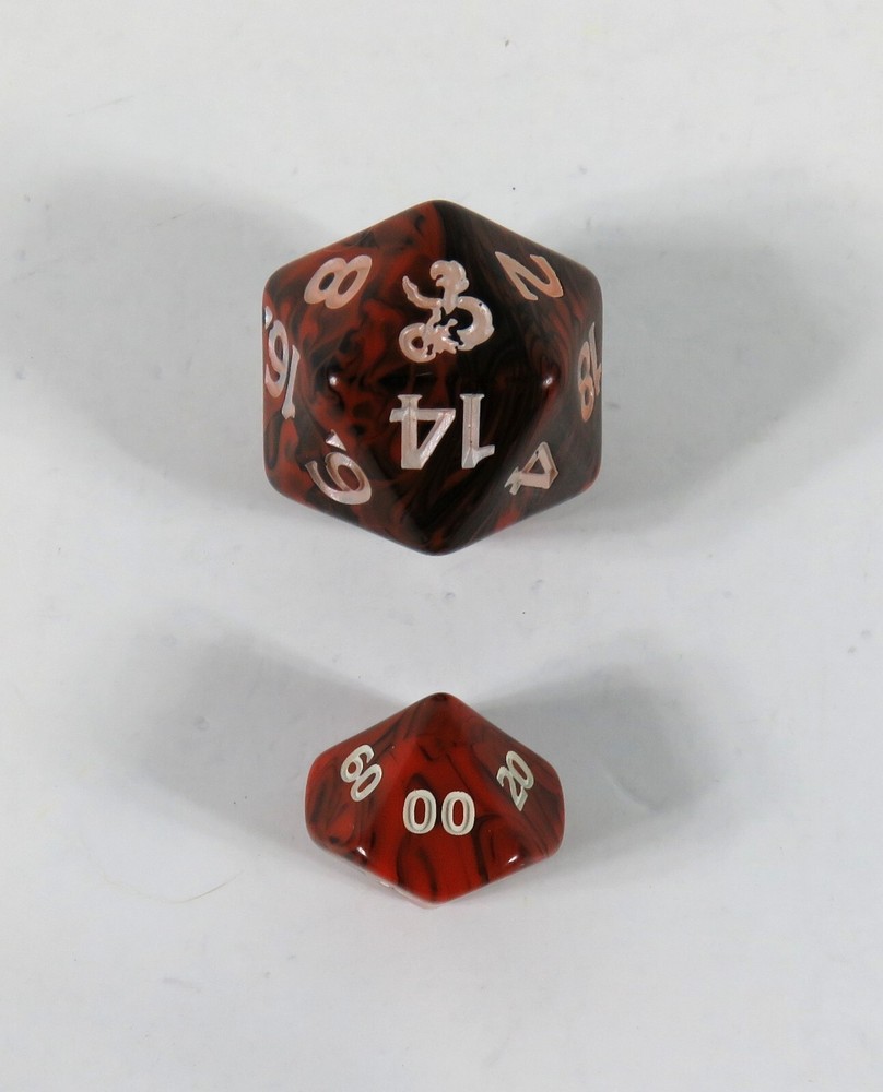 EXCLUSIVE D&D DICE SET Dungeons and Dragons Master Venger Giant d20 & Percentile