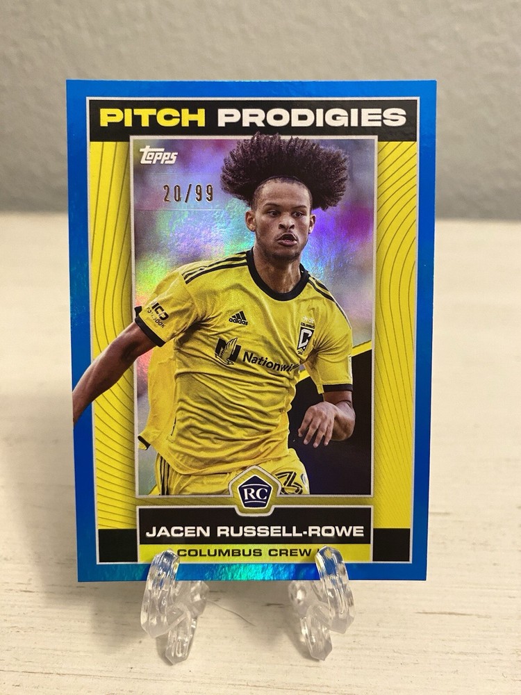 2023 Topps MLS Pitch Prodigies Blue Foil /99 Jacen Russell-Rowe #38 Rookie RC