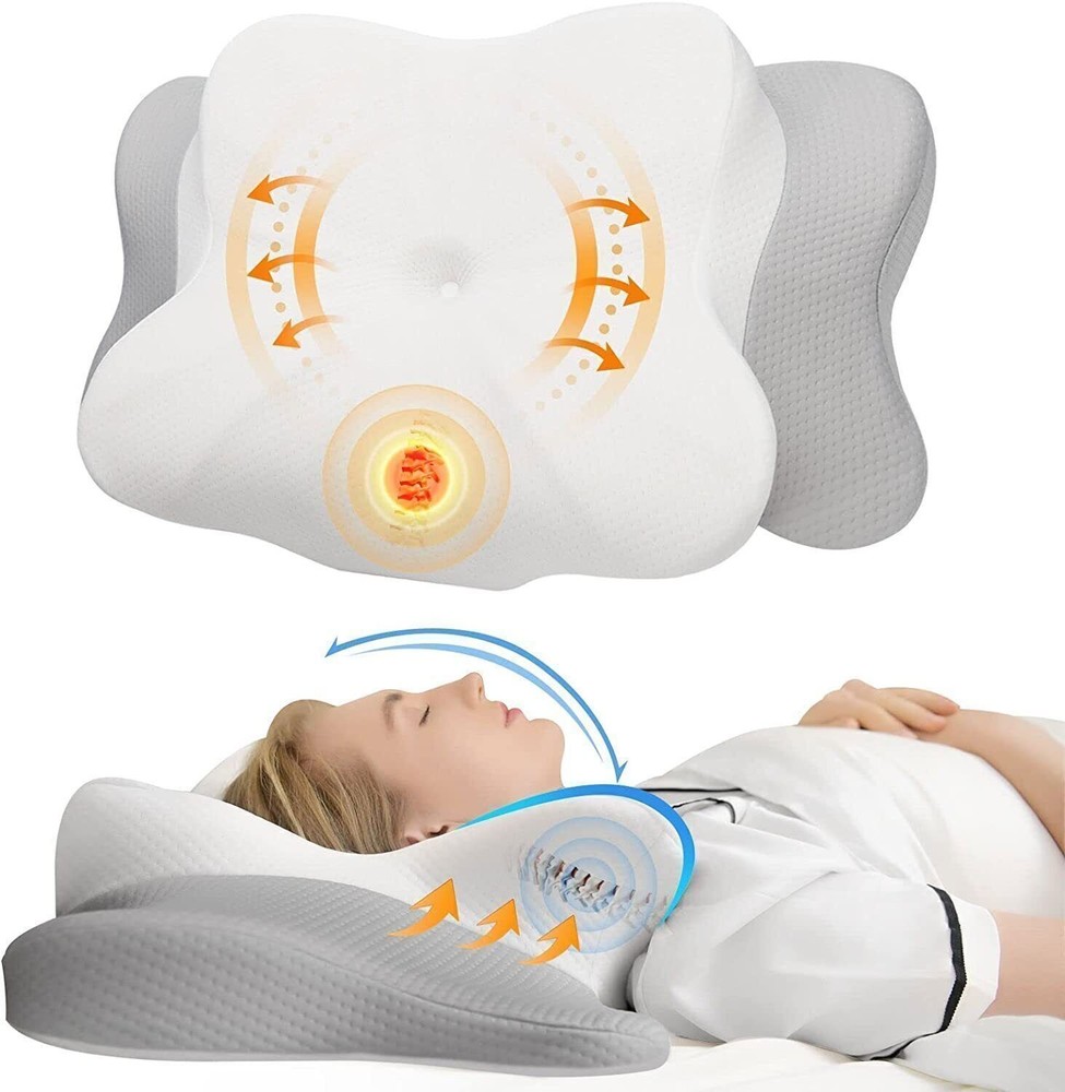 Contour Memory Foam Cervical Pillow for Neck Pain Relief & Ergonomic Support  