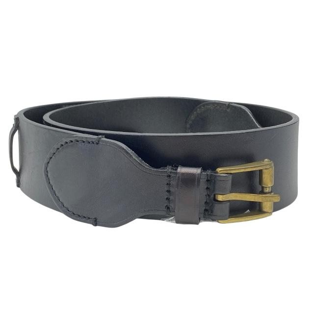 GUCCI  belt hardware buckle Leather Black Used Authentic Made in Italy