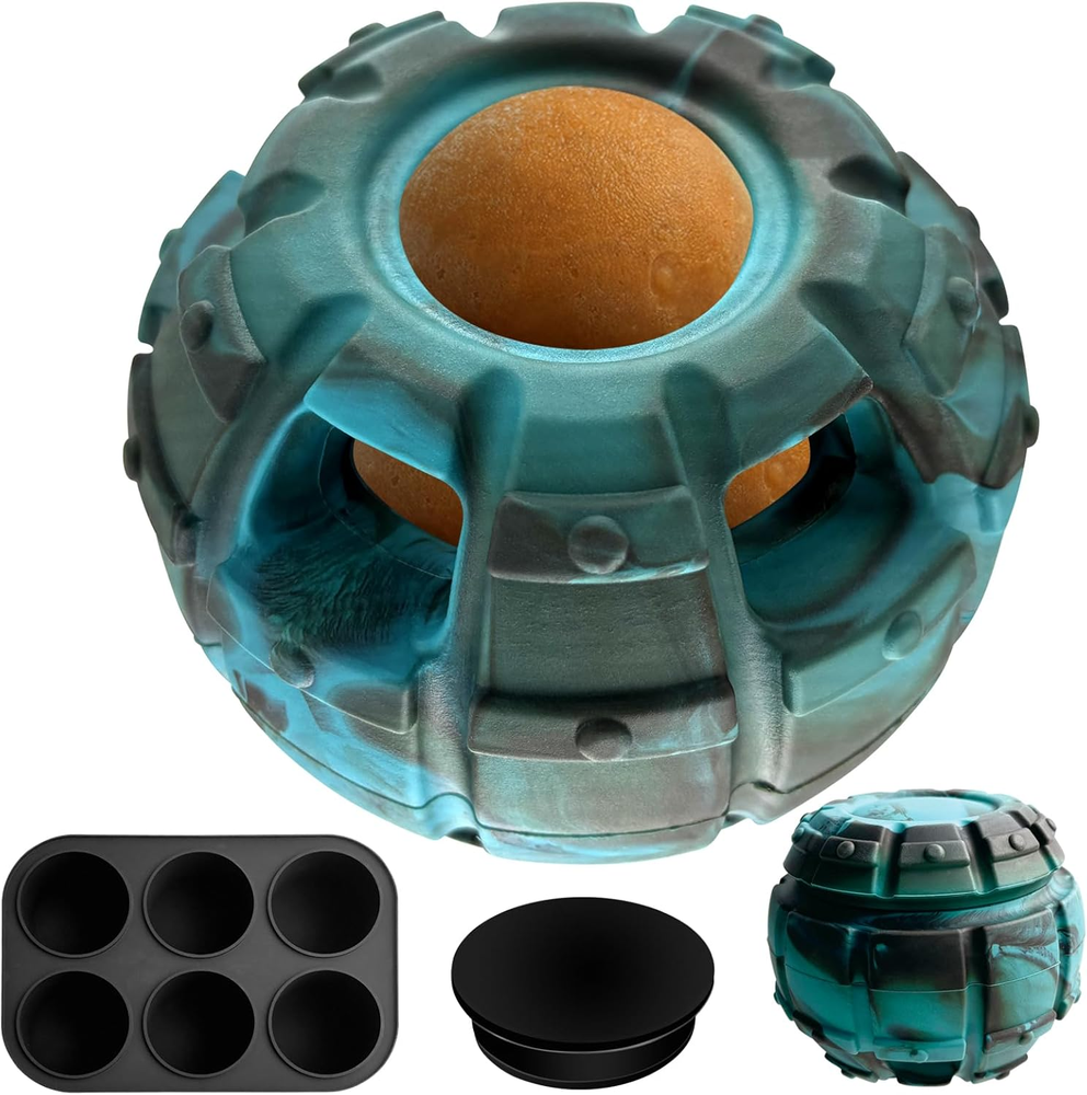 Dog Toy, Frozen Treat Toy, Treat Dispensing Dog Toy, Large Chew Toy, Freezable F