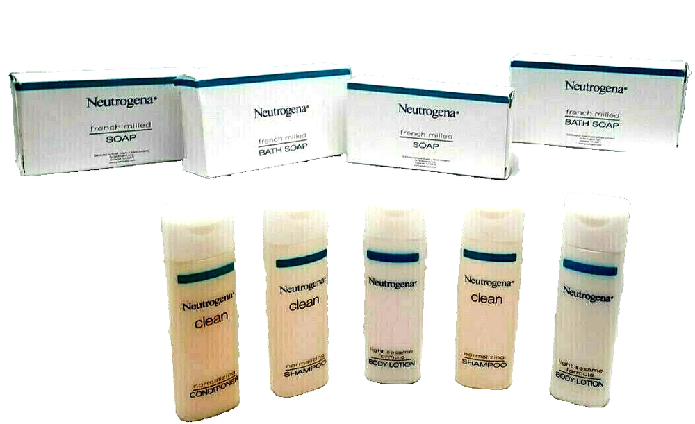 Neutrogena items - Lot of soaps, lotion, shampoo, conditioner - 9 pieces New