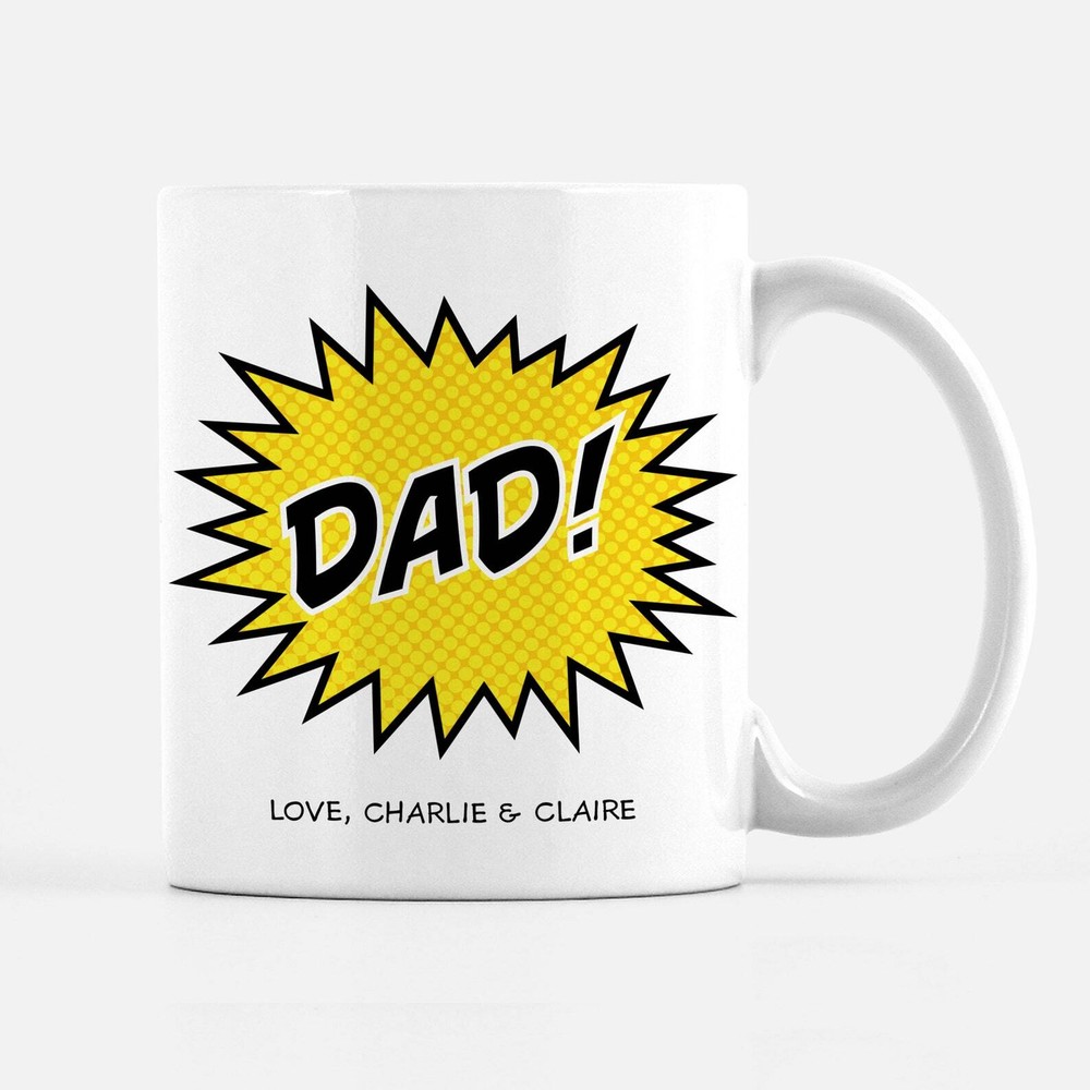 Father's Day Mug Best Dad Ever Superhero Dad Birthday Gift For Dad Personalized