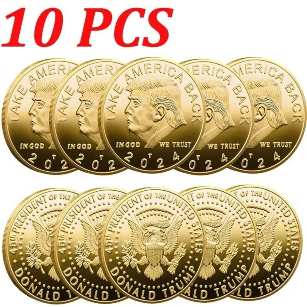 2024 President Donald Trump Commemorative Coin Take America Back Metal Coin Gold