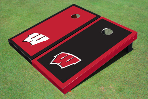 University of Wisconsin Badgers Alternating Cornhole Game Boards