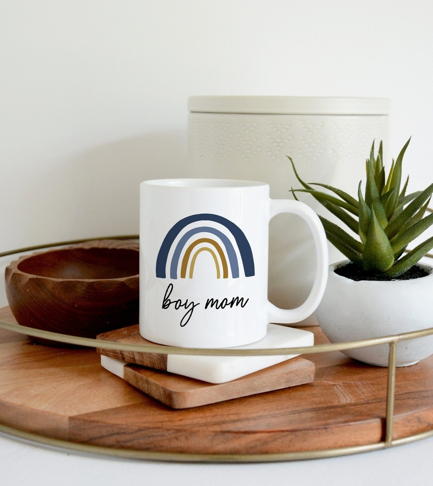 Rainbow Coffee Mug Baby Shower Gift Mother's Day Gift New Mom Gift Mom Coffee