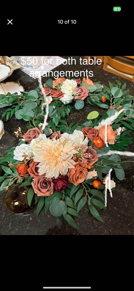 Wedding Flowers - Table Arrangements