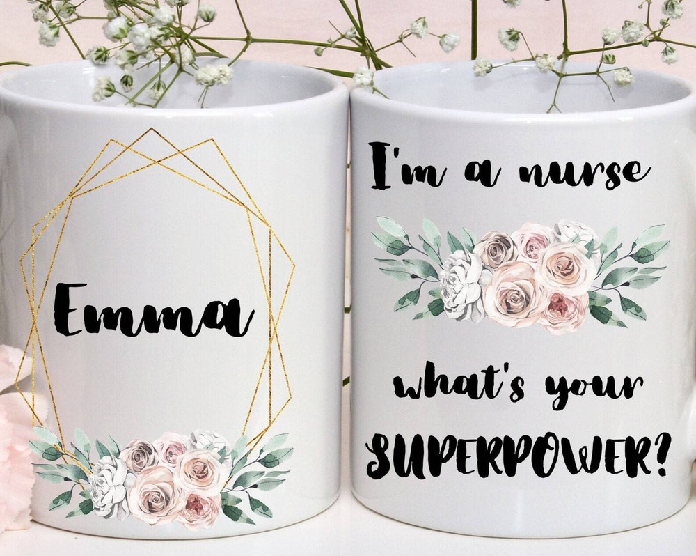 Personalized Profession Mug Nurse Mug What's Your Superpower Coffee Mug