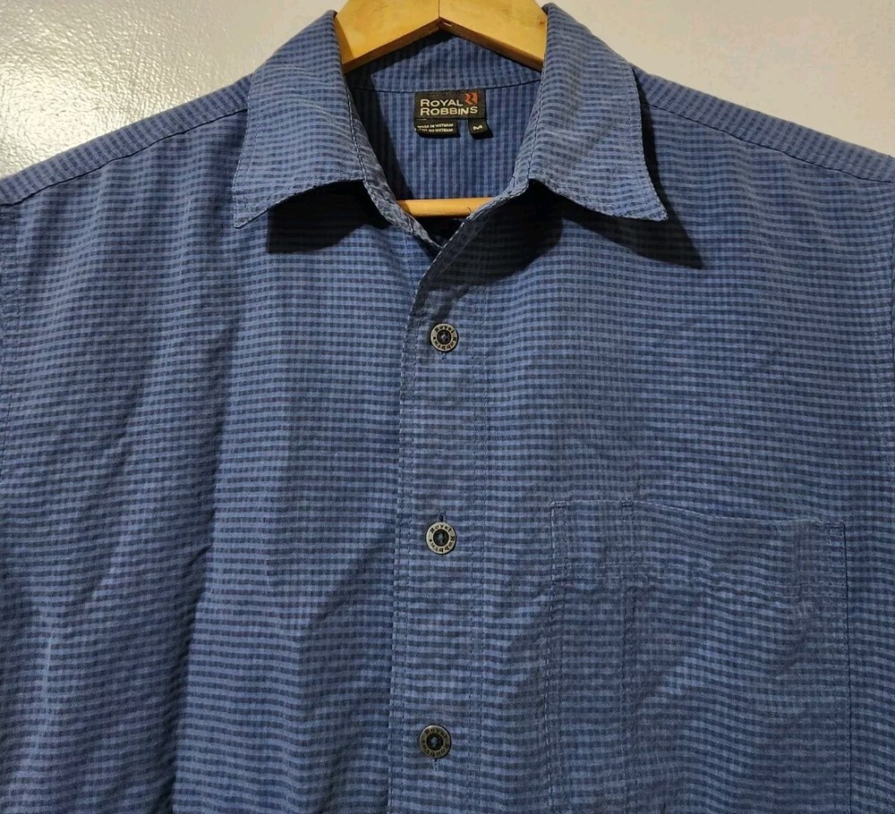 Royal Robbins Men's M Modal Rayon Short Sleeve Breathable Beach Camp Shirt