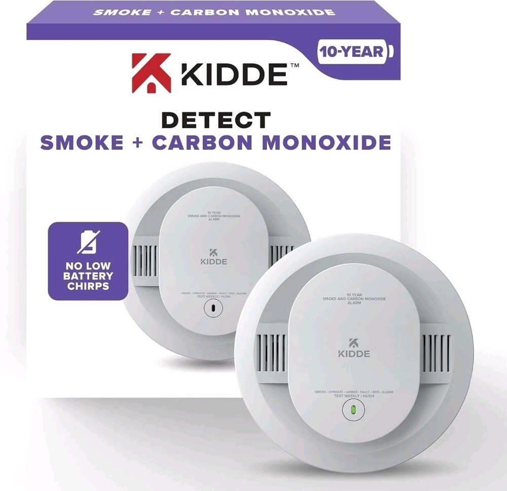 Kidde Detect Smoke Carbon Monoxide Alarm 30CUD10 10 Year Battery