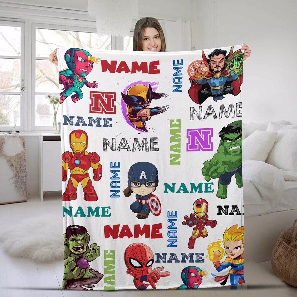 Custom Supehero Sofa BLANKET BEST PRICE MOTHER DAY GIFT ALL OVER PRINT US SIZE-image