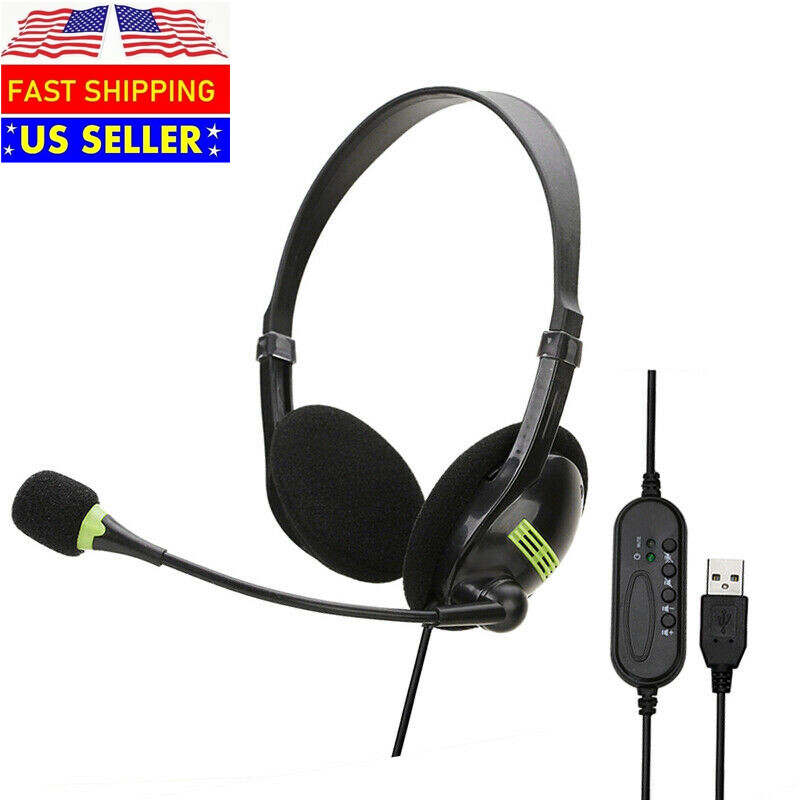 CNAweb USB Headphones with Microphone