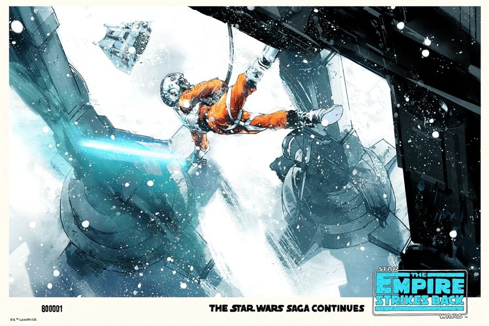 Star Wars Jock Art Print - Armor Too Strong for Blasters Variant Poster  