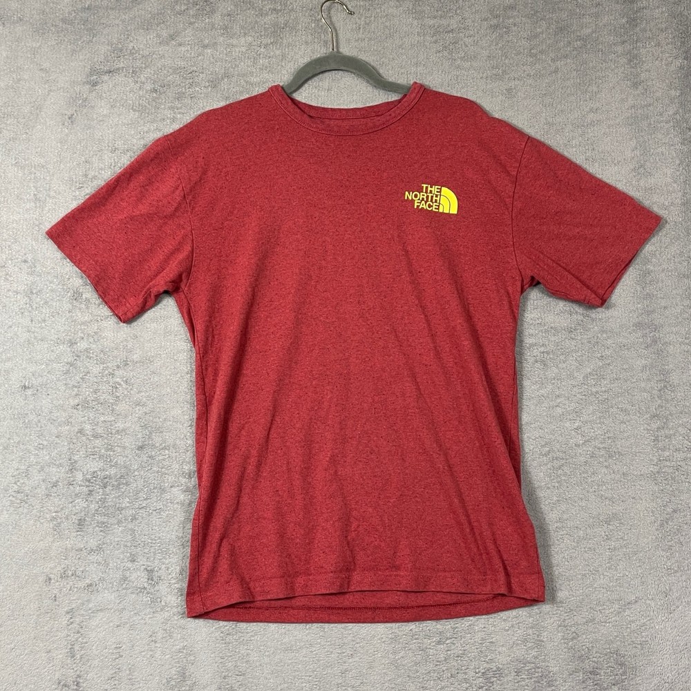 North Face Shirt Mens Size S Red SS Casual Short Sleeve Crew Neck Pullover Small