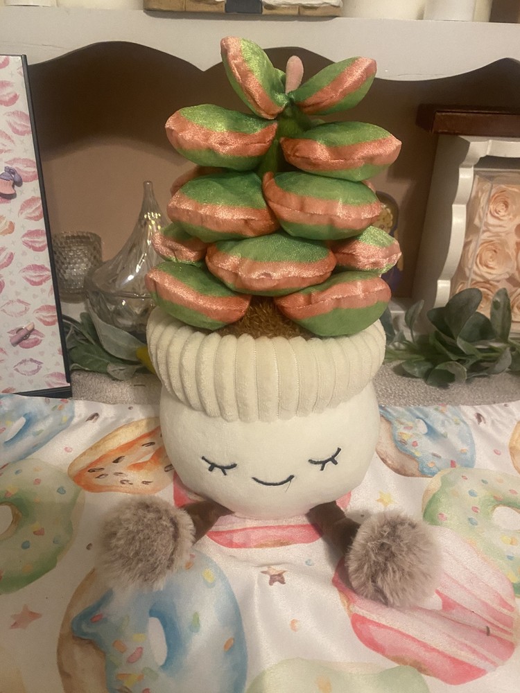 Russ Greenhouse Plush Potted Plants - Rubber Tree, Succulent, or Cactus