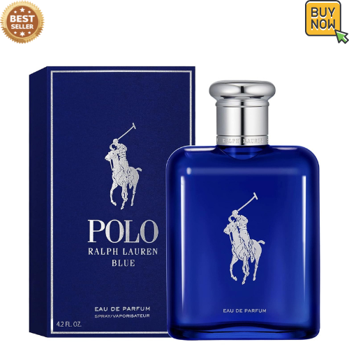 Ralph Lauren Polo Blue 4.2 Oz PARFUM EDP Spray Men's New & Sealed-fast ship