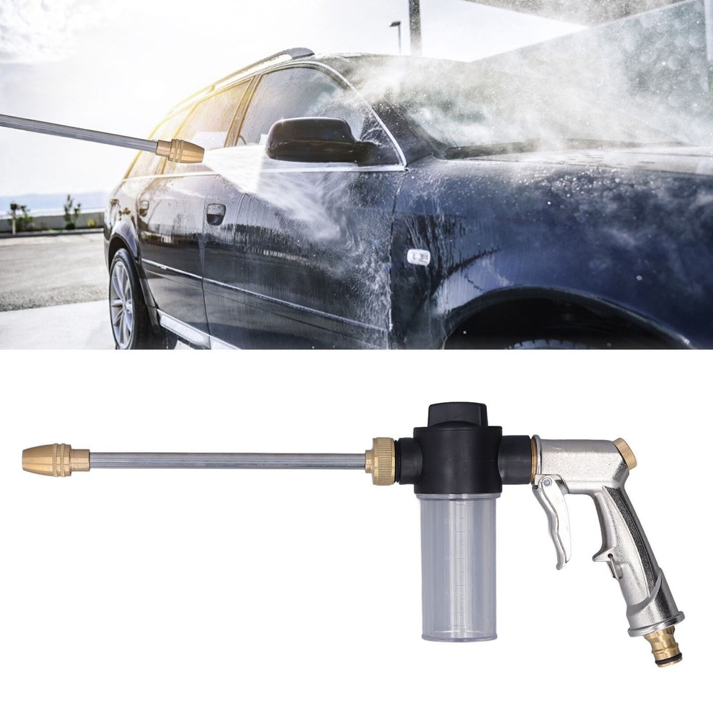 High Pressure Water Gun Garden Hose Wand Nozzle Sprayer Foam Washer Spray