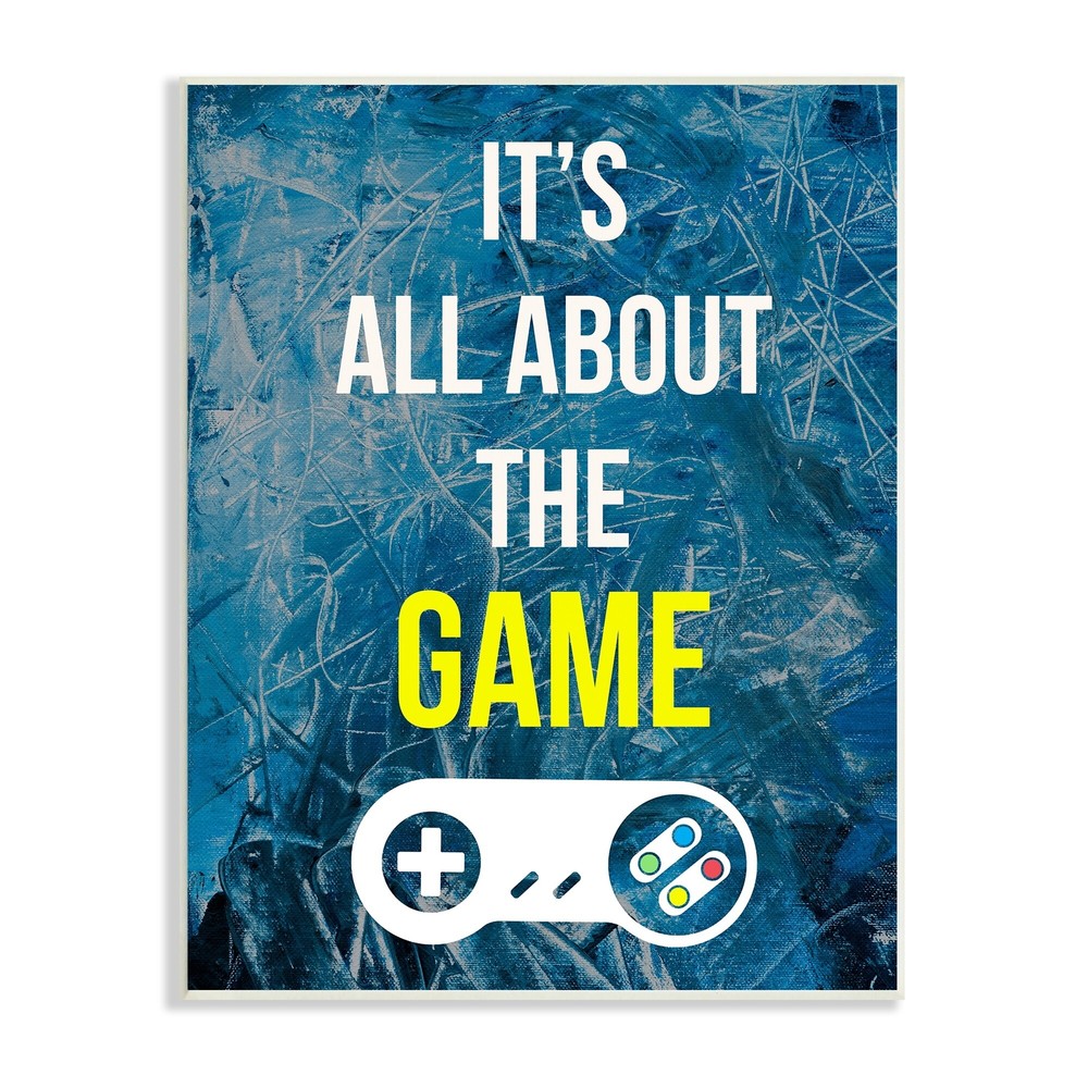 Stupell All About The Game Vintage Controller Gamer Sign