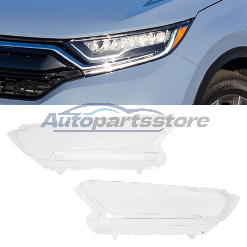 Headlight Lens Cover for 2017-2022 Honda CR-V Left & Right Headlight Covers New