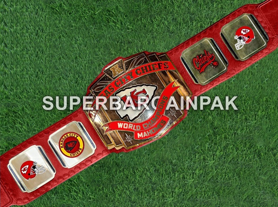 Kansas City Chiefs championship belt 4mm brass
