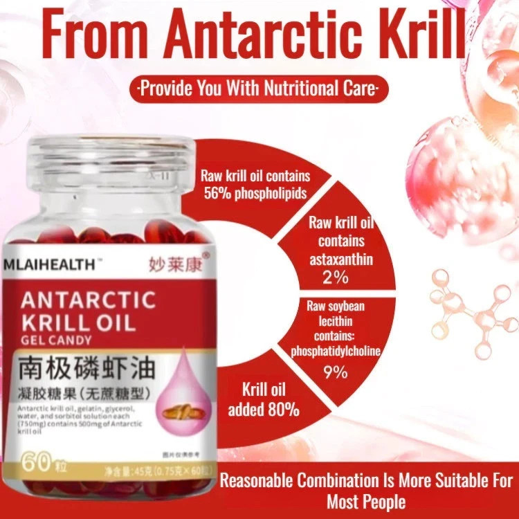 Norwegian Antarctic Krill Oil 1000mg with Omega-3 & Astaxanthin 2x60s