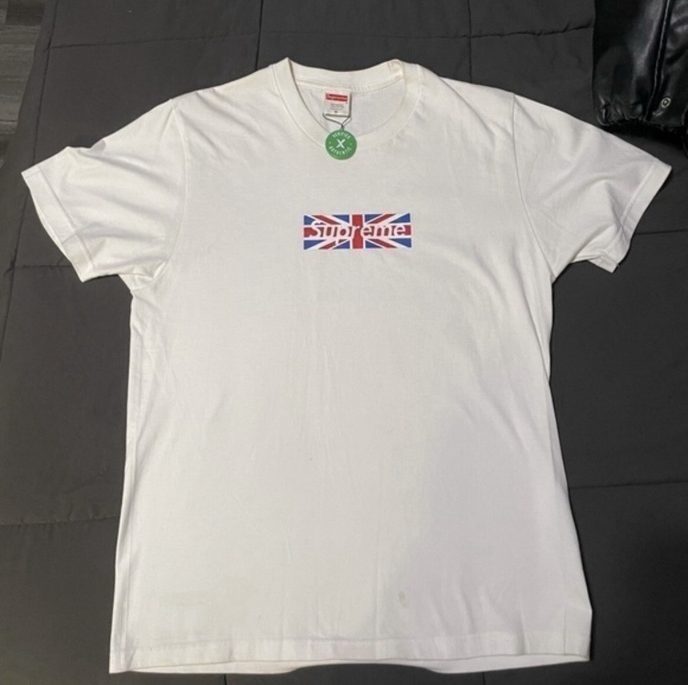 Supreme london Union Jack Box Logo Tee