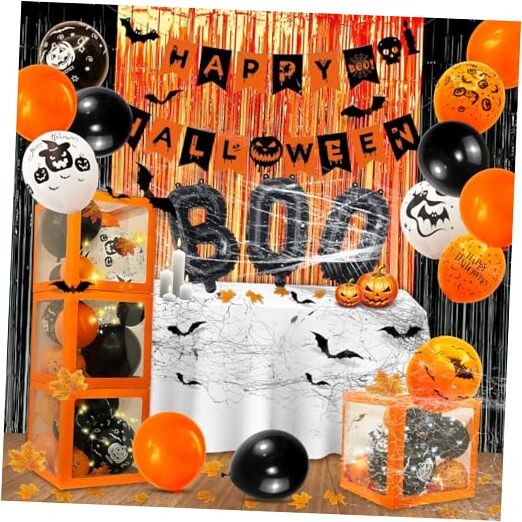 128 Pcs Halloween Party Decorations, Halloween Party Supplies - 128 PCS