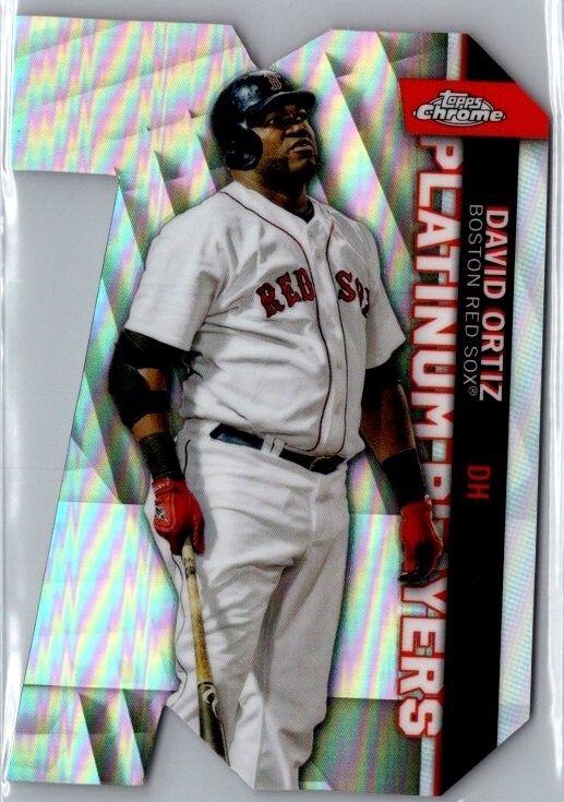 2021 Topps Chrome Update David Ortiz #CPDC-67 Platinum Die-Cut Red Sox Card
