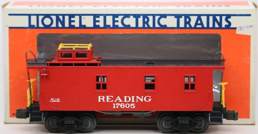 Lionel O Gauge Reading Woodside Lighted Caboose 6-17605 1:48 Scale LN/Box