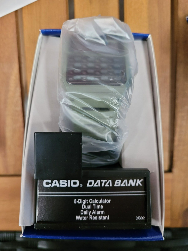 Brand New Casio Data Bank CA-53WF-3B Green Olive Calculator Databank Watch