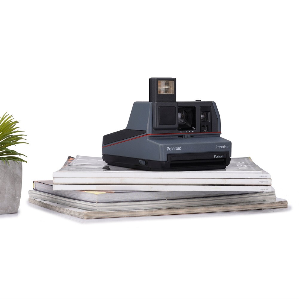 Vintage Polaroid Impulse Grey Instant Camera Compatible with 600 Film