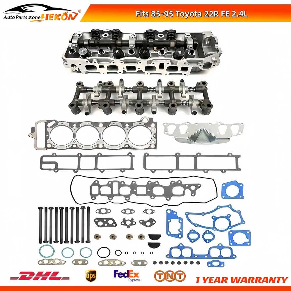 Toyota 22R FE 2.4L 85-95 Cylinder Head Rocker Arm Gasket Set with Bolts