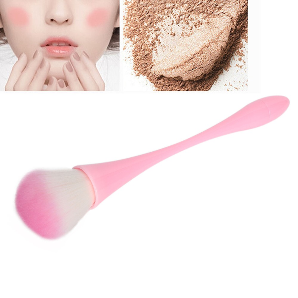 Portable Fluffy Powder Brush for Blush Highlighter and Loose Makeup