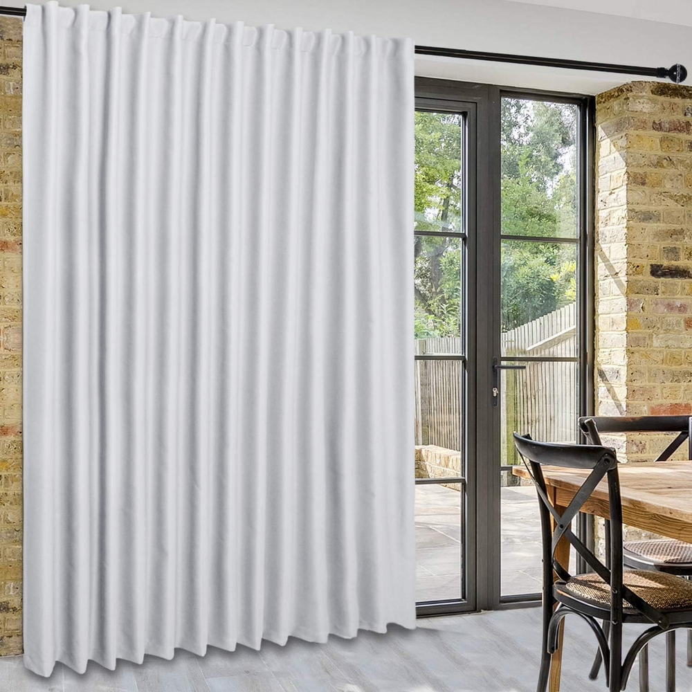 DWCN Extra Wide Sliding Door Curtains for Patio Glass Doors & Room Dividers