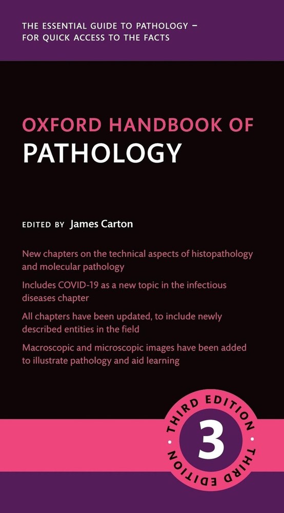 Oxford Medical Handbook of Pathology by James Carton 2024 Edition