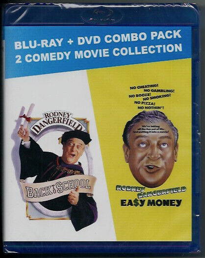 BACK TO SCHOOL + EASY MONEY - Rodney Dangerfield Comedy NEW BLU RAY + DVD COMBO-image