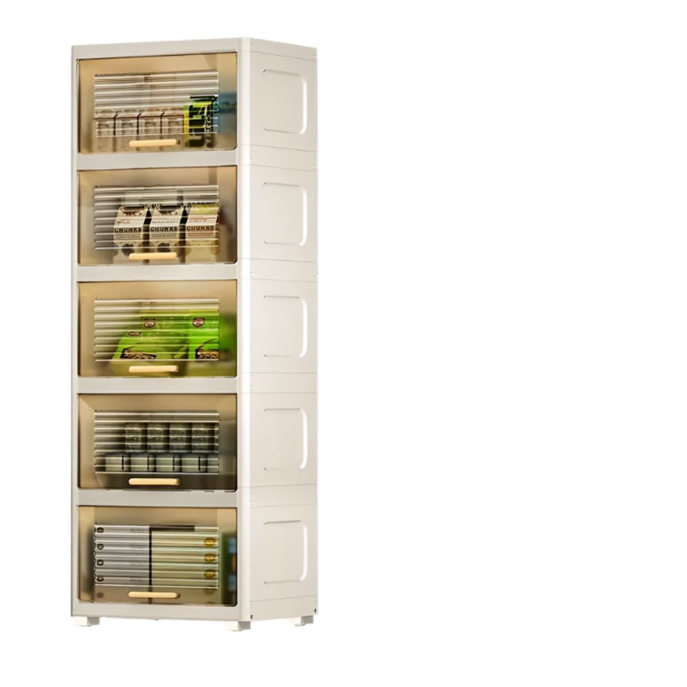 NNETM Store and move essentials seamlessly with the Multi-layer Flip Storage Rac