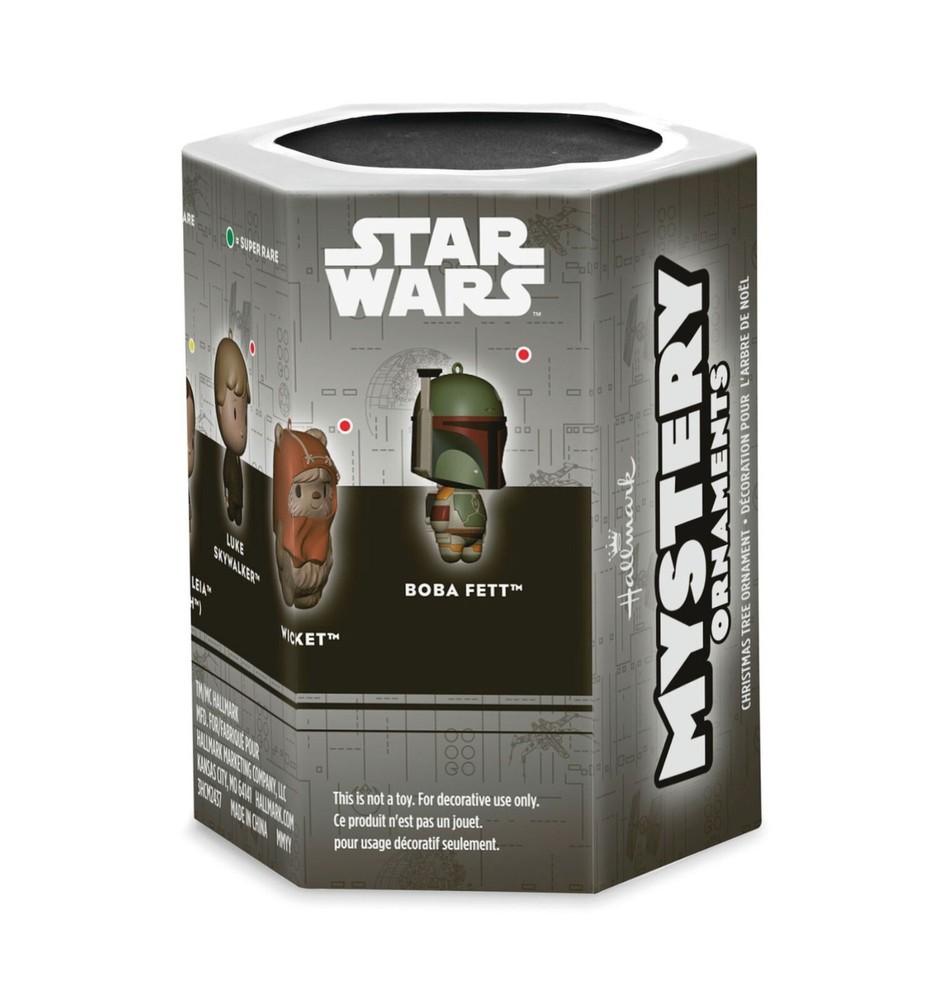 Hallmark Star Wars Mystery Ornaments Han Solo Scout Trooper Lando Leia Luke Ewok