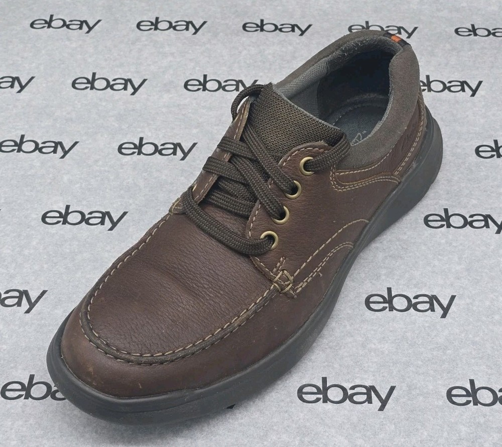 Clarks Cotrell Edge Men's Leather Shoes Size 7 in Tobacco Brown 19804