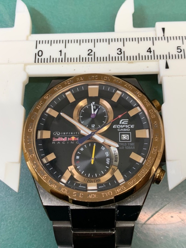 Casio Watch Edifice INFINITI RED BULL RACING EFR-542RBM-1ADR JAPAN Used