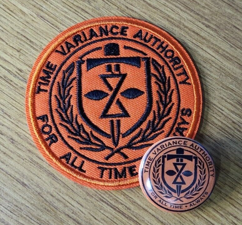 Loki Time Variance Authority TMA Uniform Patch & Button Set