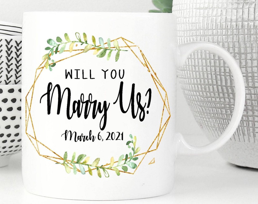 Will You Marry Us Wedding Officiant Mug Wedding Officiant Giftproposal Gift For