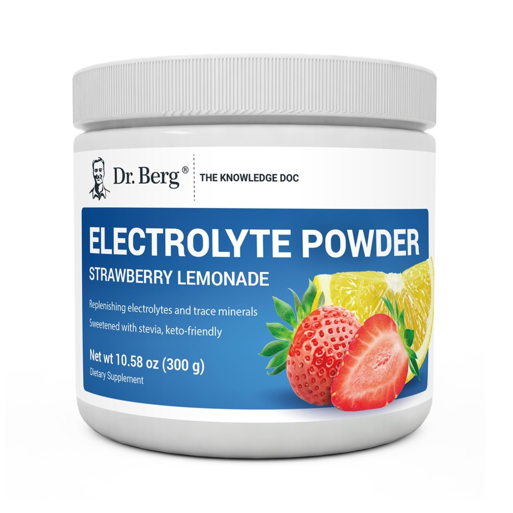 Dr Berg Sugar-Free Keto Electrolyte Powder with 1000mg Potassium Hydration Support